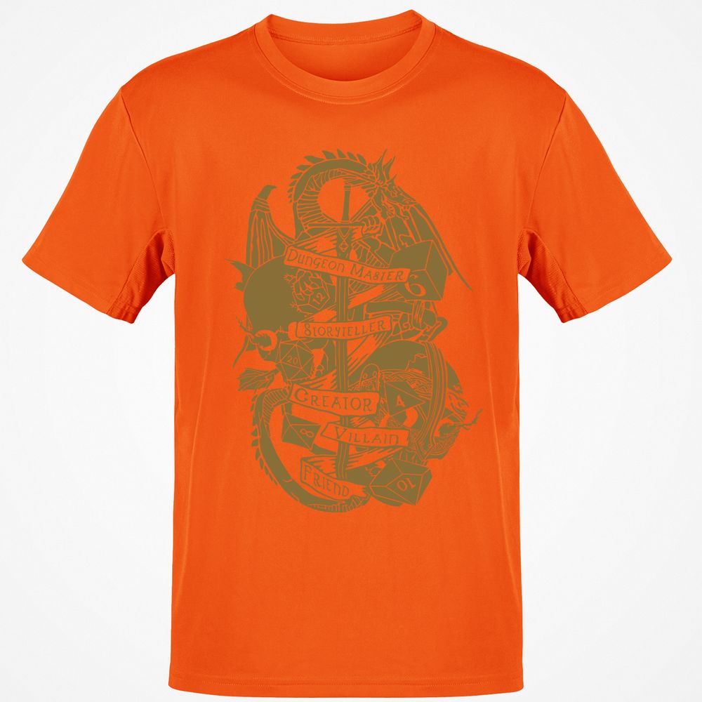 Dungeon Master Dragon Classic Unisex T-Shirt - Orange - 8
