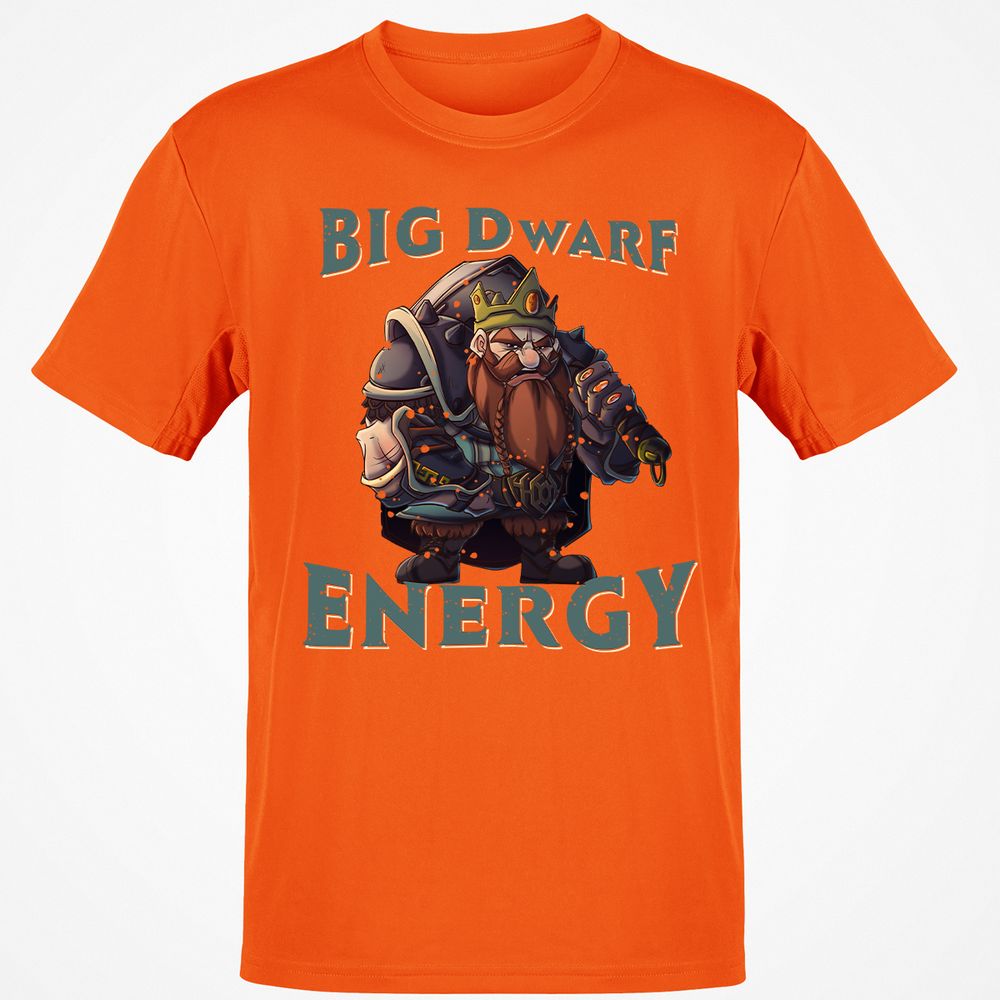 Big Dwarf Energy Classic Unisex T-Shirt - Orange - 8