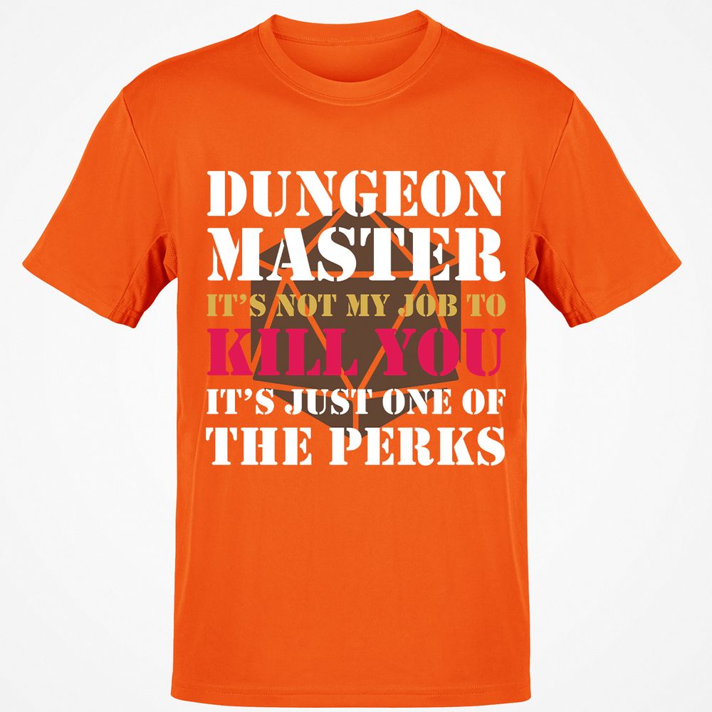 DUNGEON MASTER NOT MY JOB Classic Unisex T-Shirt - Orange - 8