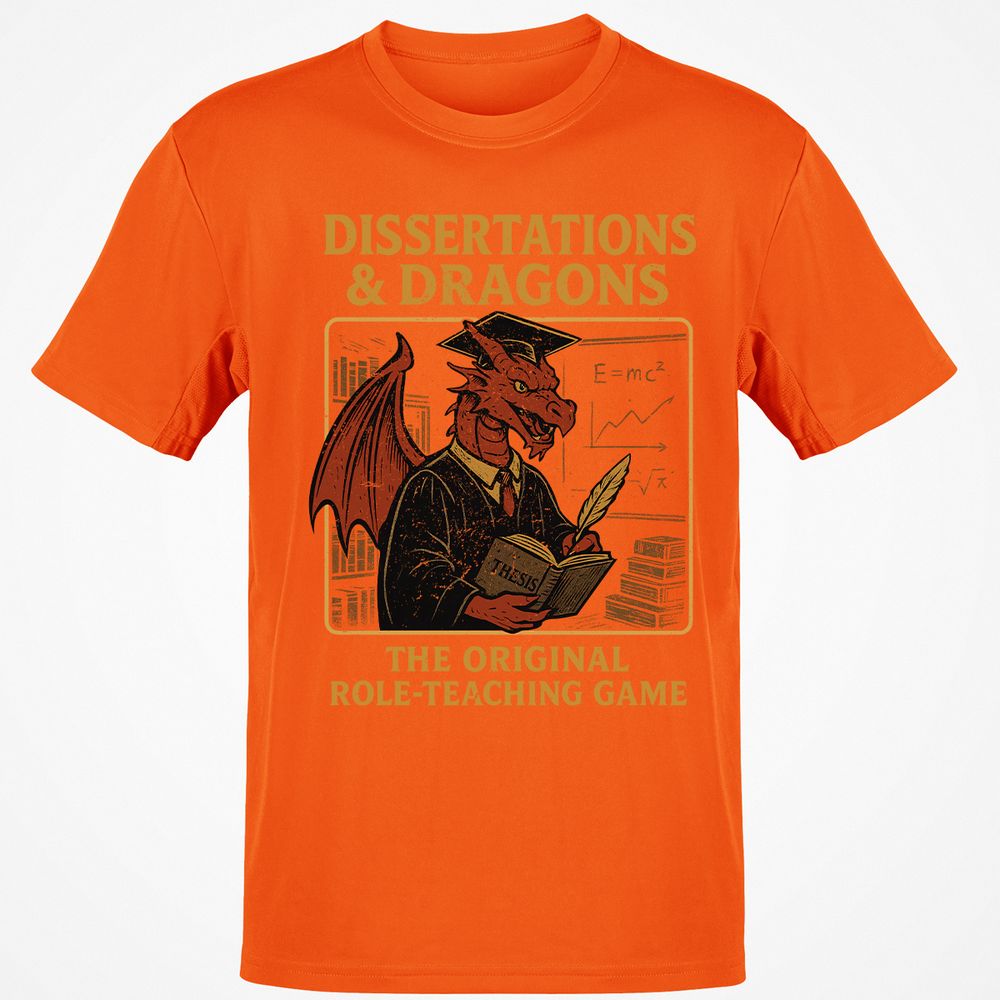 Disserations & Dragons Classic Unisex T-Shirt - Orange - 8