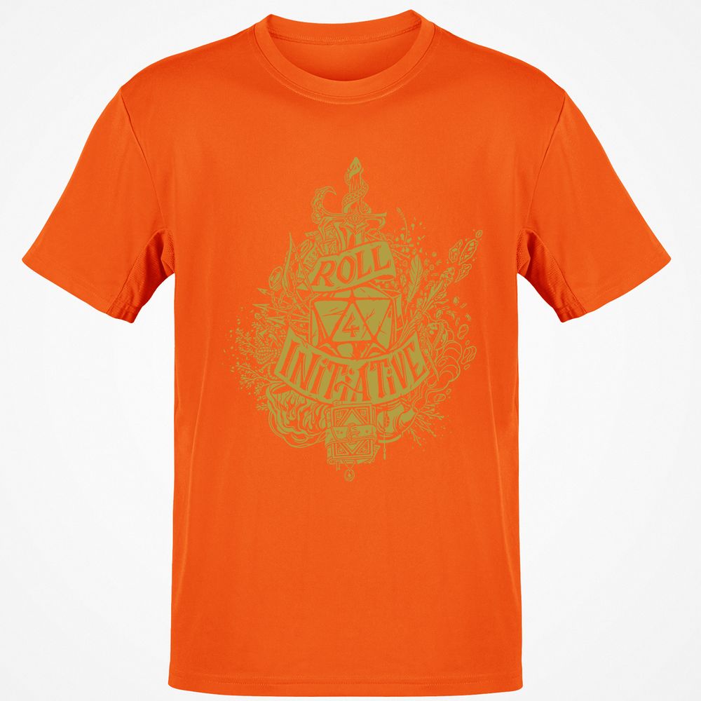 Roll Initiative Classic Unisex T-Shirt - Orange - 8