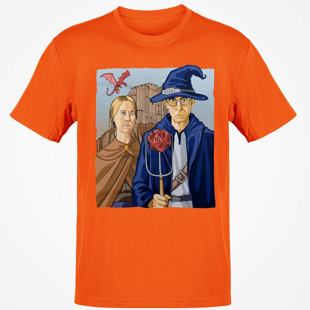 DnD Gothic Classic Unisex T-Shirt - Orange - 8