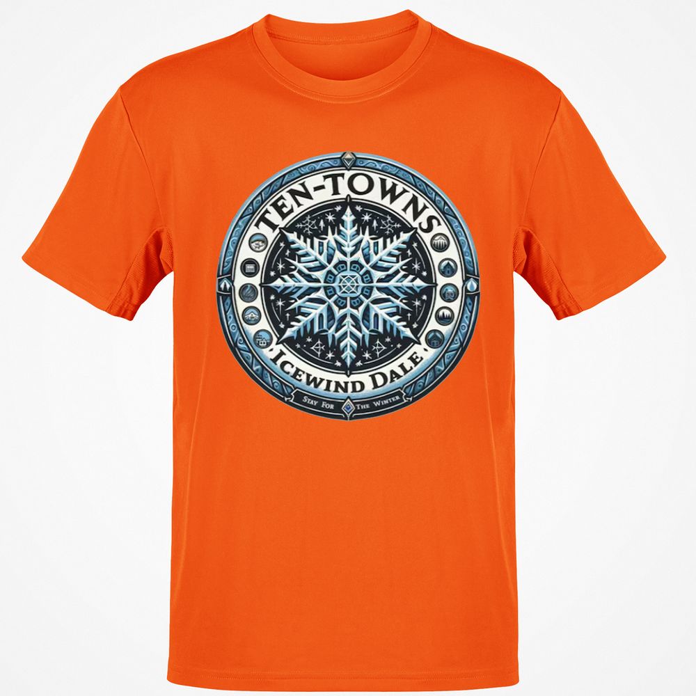 Ten-Towns Icewind Dale Classic Unisex T-Shirt - Orange - 8
