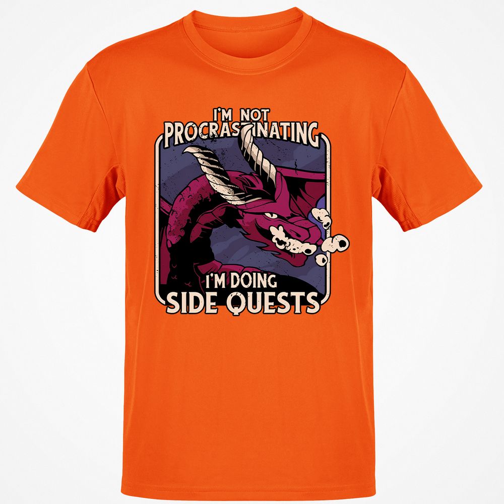 Doing Side Quests Classic Unisex T-Shirt - Orange - 8
