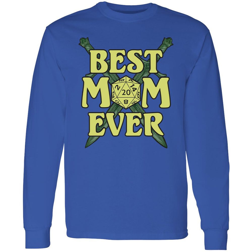 Best Mom Ever Long Sleeve T-Shirt - Royal - 8