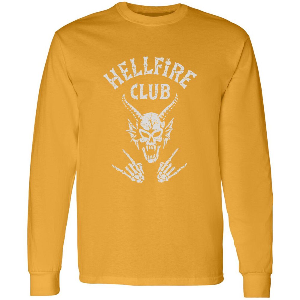 Hellfire Club Long Sleeve T-Shirt - Gold - 9