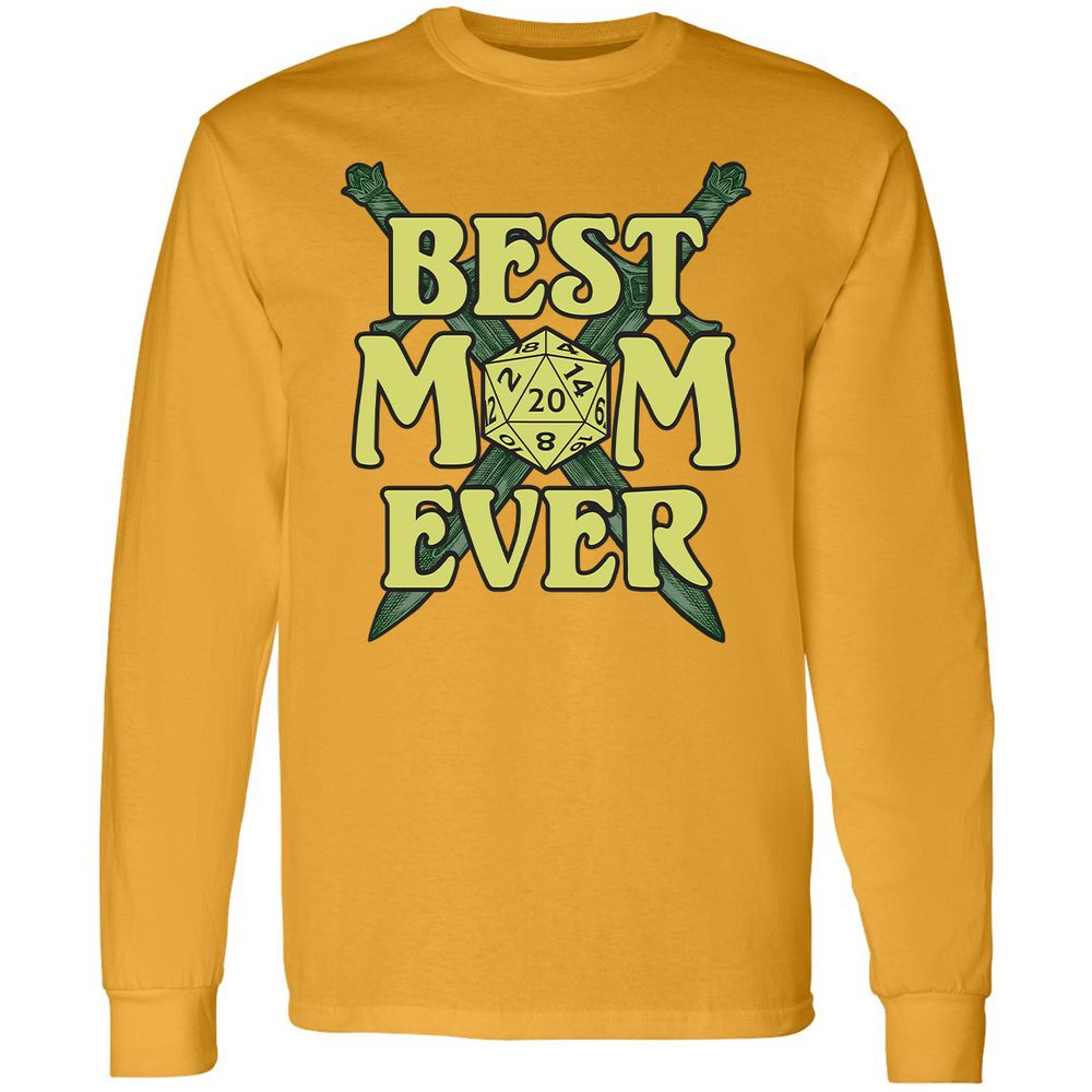 Best Mom Ever Long Sleeve T-Shirt - Gold - 9