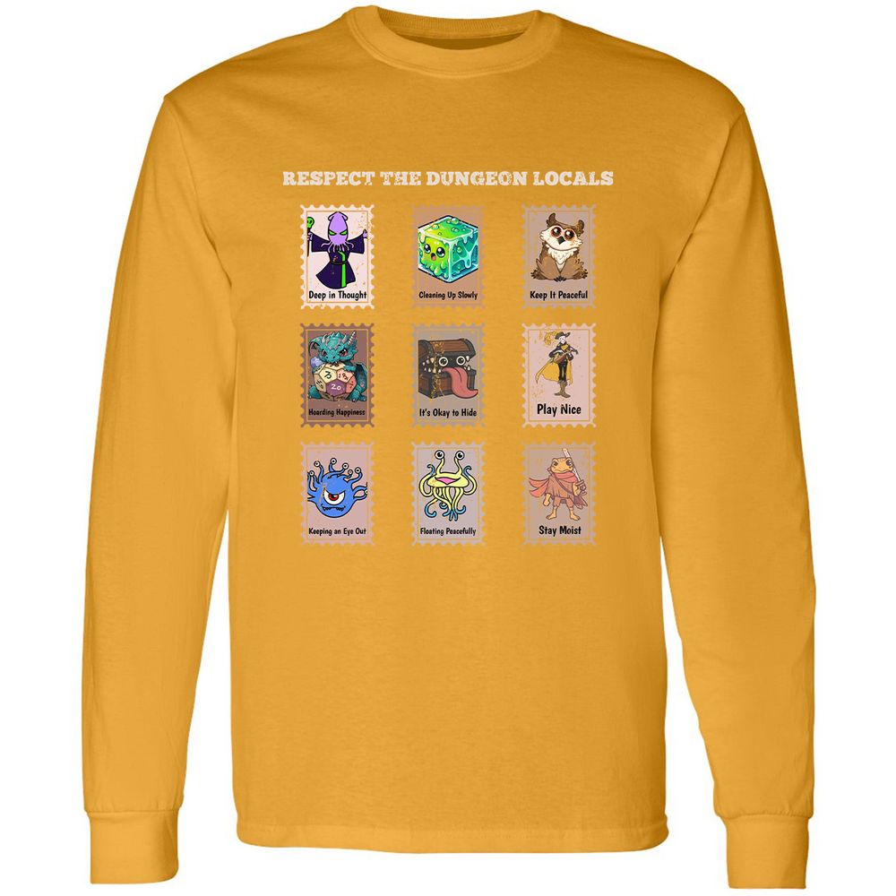 RESPECT THE DUNGEON LOCALS - Gold - 9