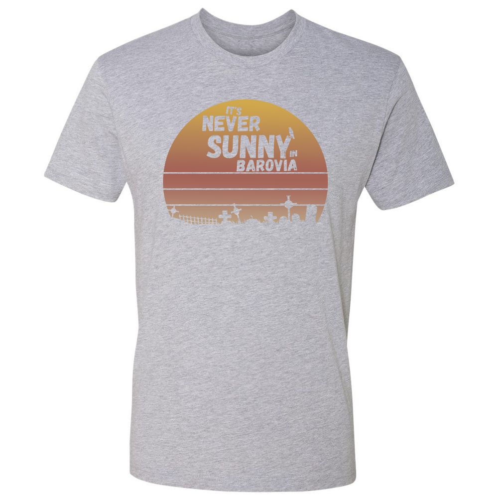 Vintage It's Never Sunny In Barovia Premium Unisex T-Shirt - Heather Grey - 9