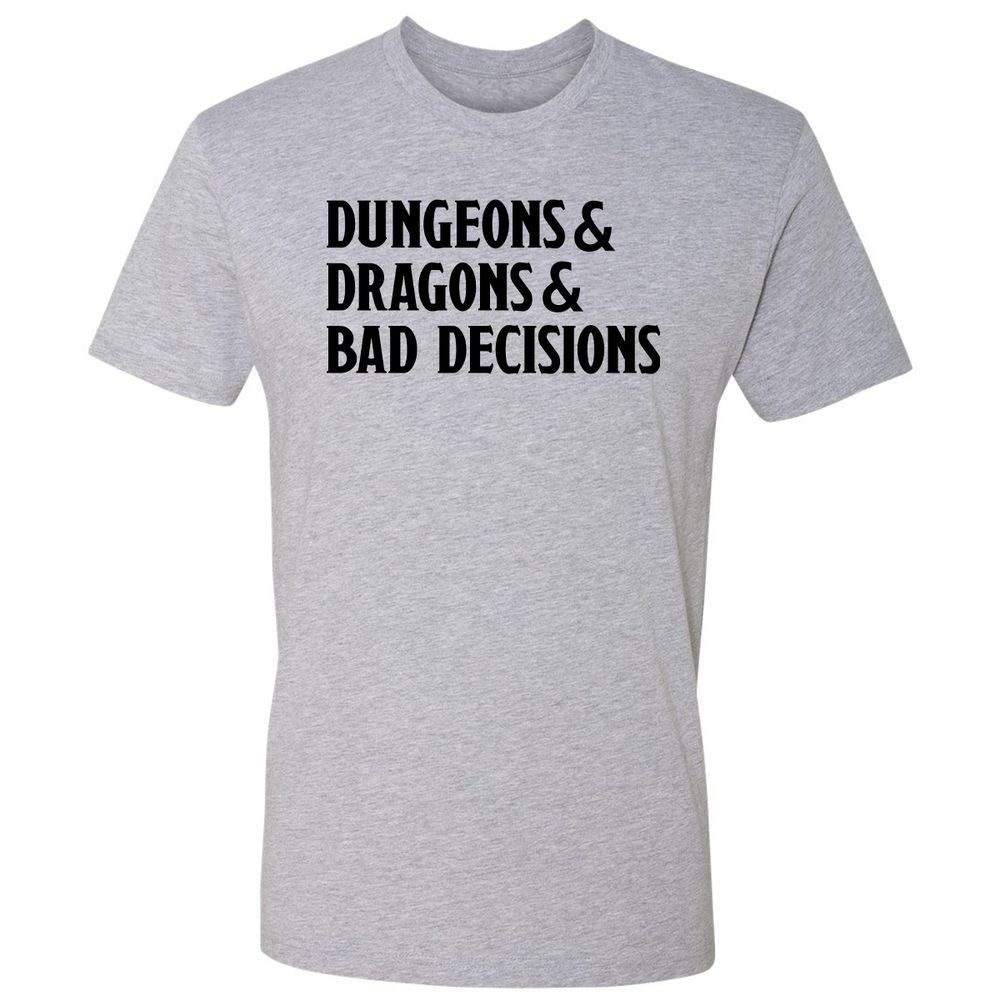 Bad Decisions Premium Unisex T-Shirt - Heather Grey - 9