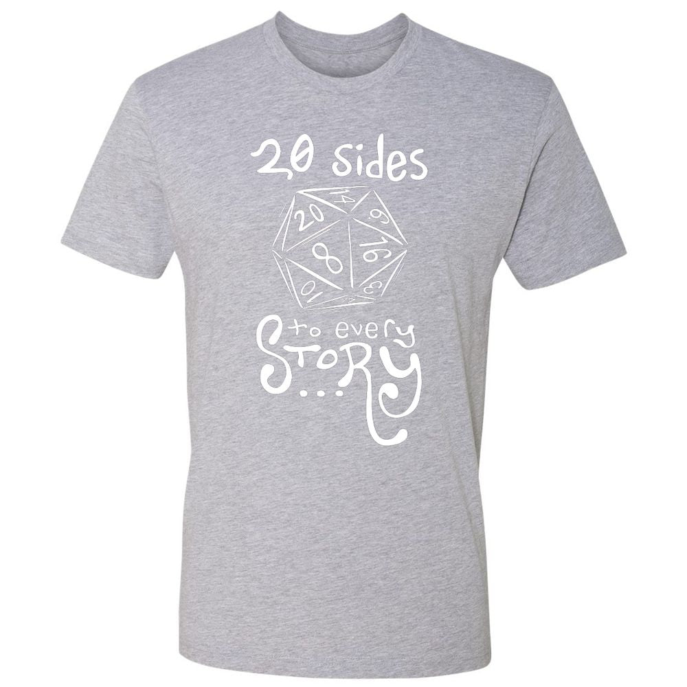20 Sides to Every Story Premium Unisex T-Shirt - Heather Grey - 9