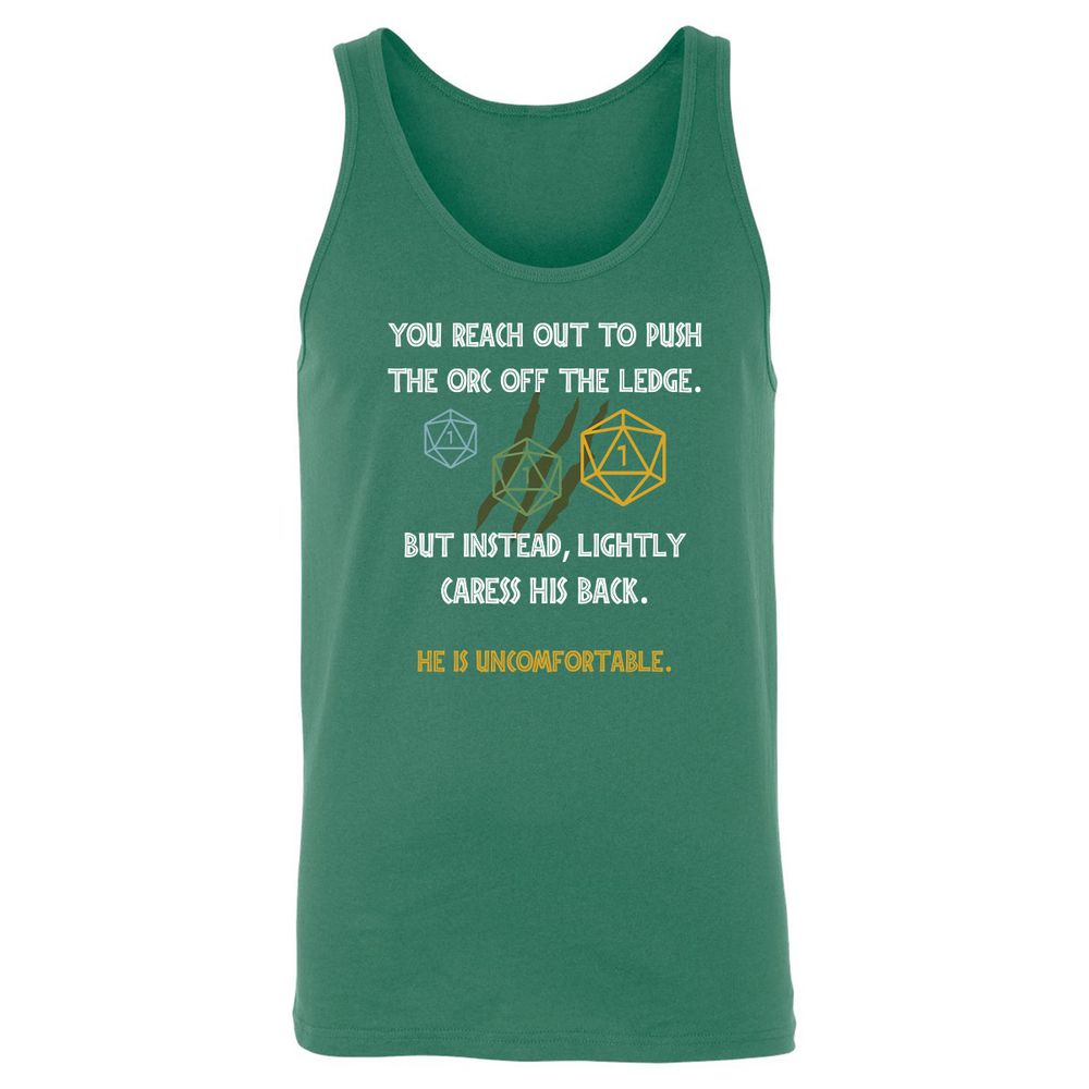 YOU REACH OUT TO PUSH Unisex Jersey Tank - Kelly - 9