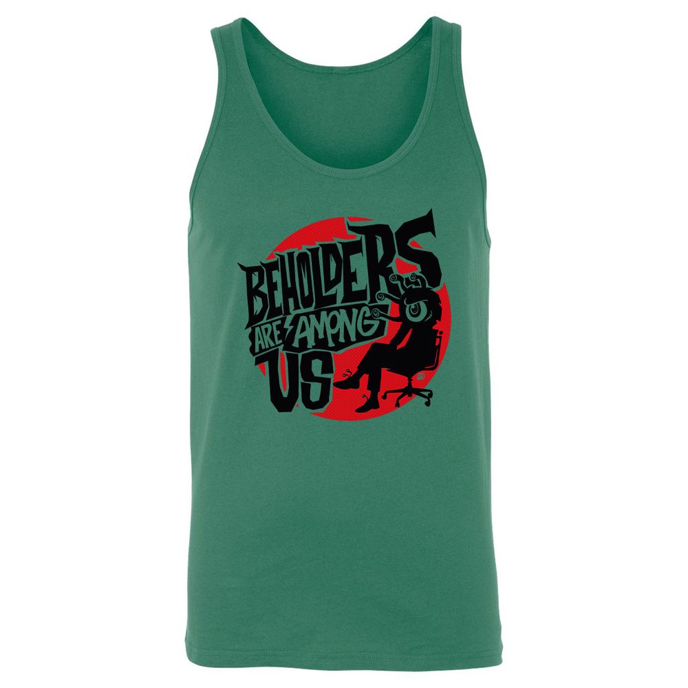 Beholders Are Among Us Unisex Jersey Tank - Kelly - 9
