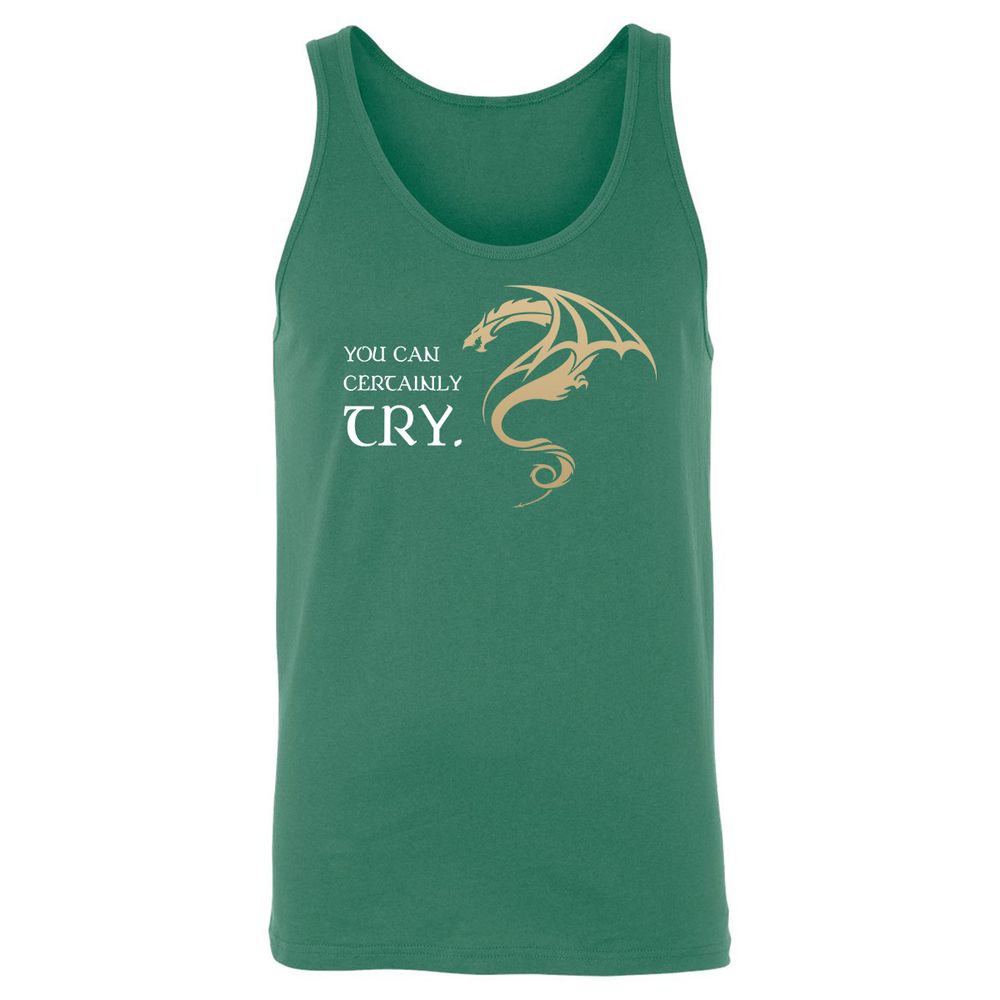 You Can Certainly Try Unisex Jersey Tank - Kelly - 9