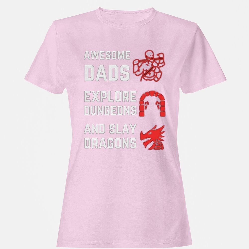 Awesome Dad Fathers Day Women's T-Shirt - Light Pink - 9