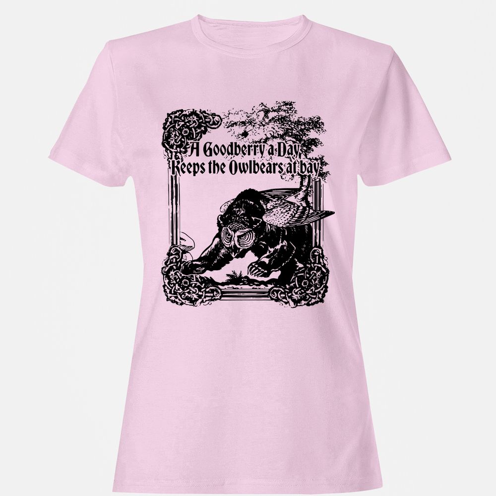 A Goodberry A Day Keeps The Owlbears At Bay Women's T-Shirt - Light Pink - 9