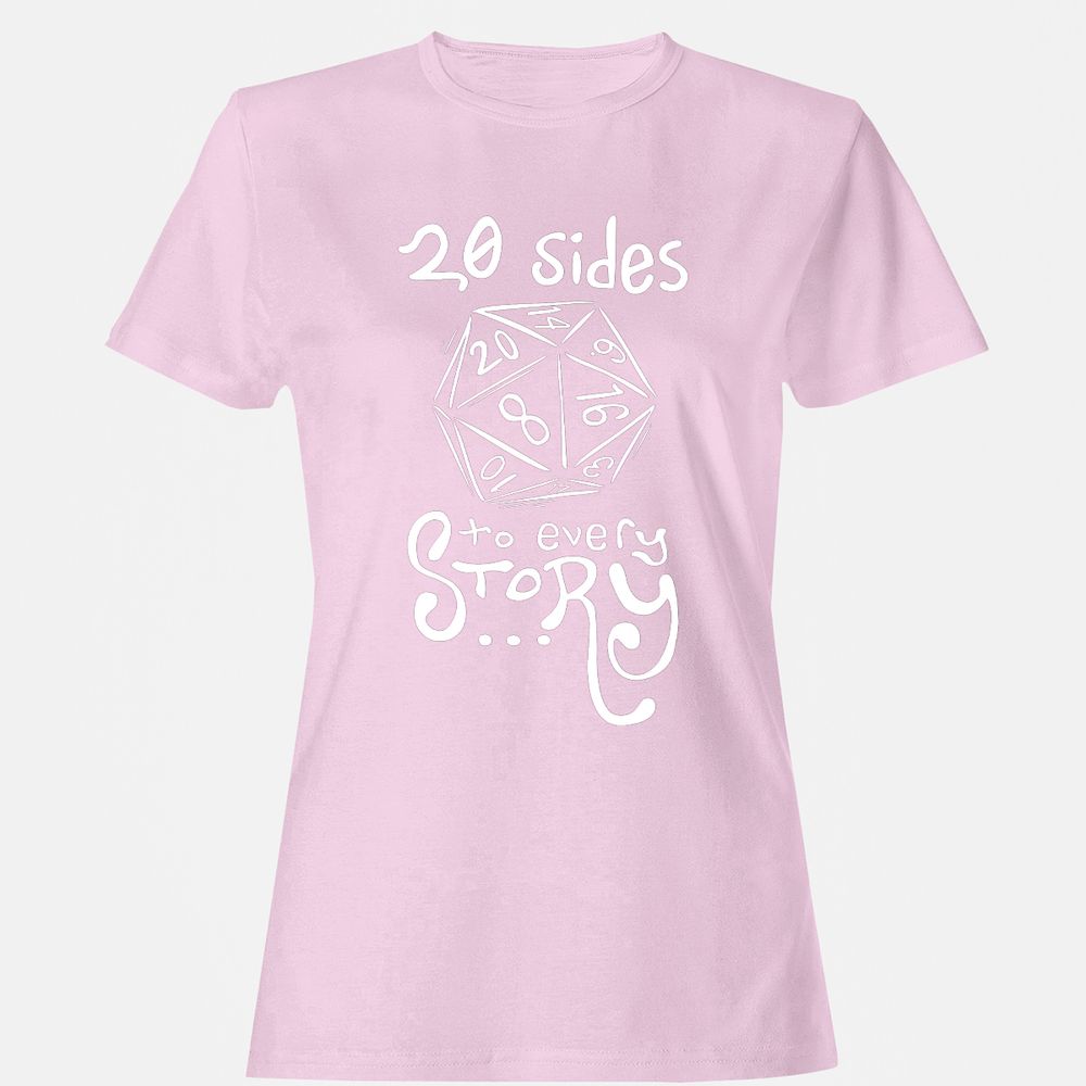 20 Sides to Every Story Women's T-Shirt - Light Pink - 9
