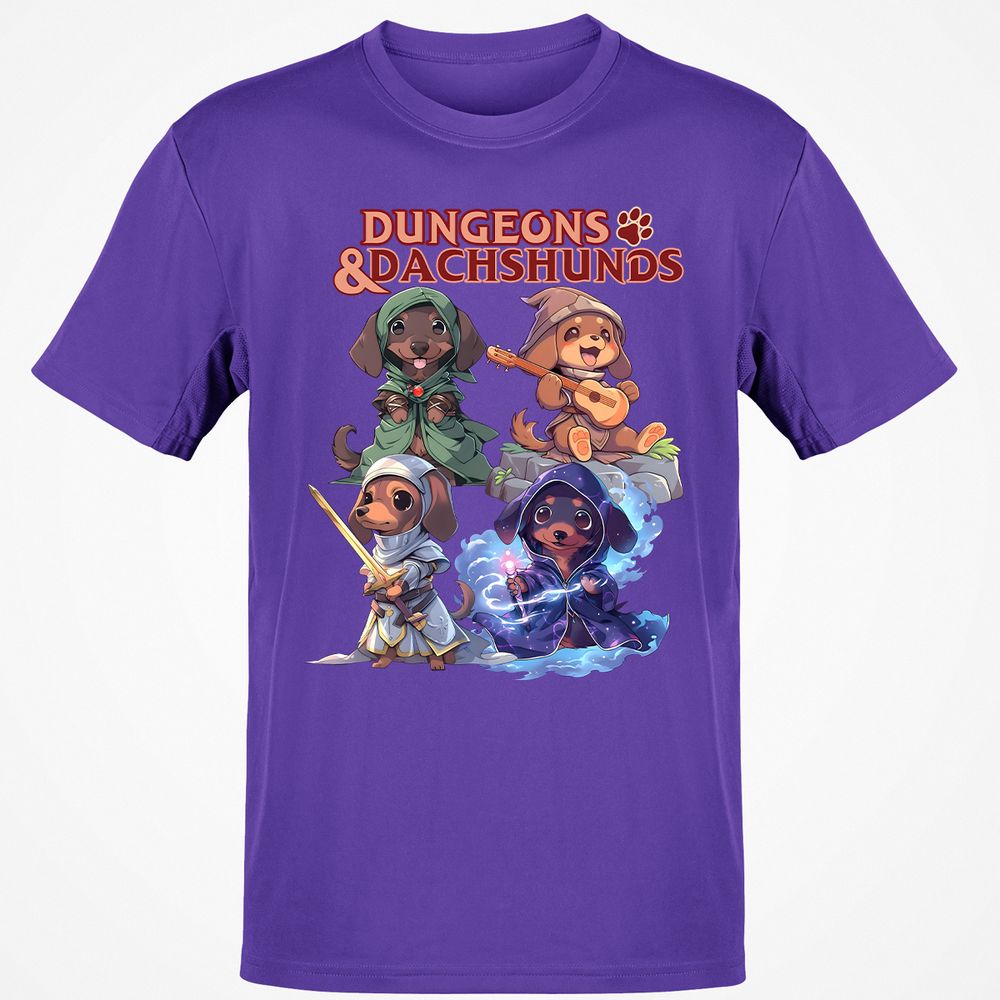 Dungeons & Dachshunds T-Shirt - Purple - 9