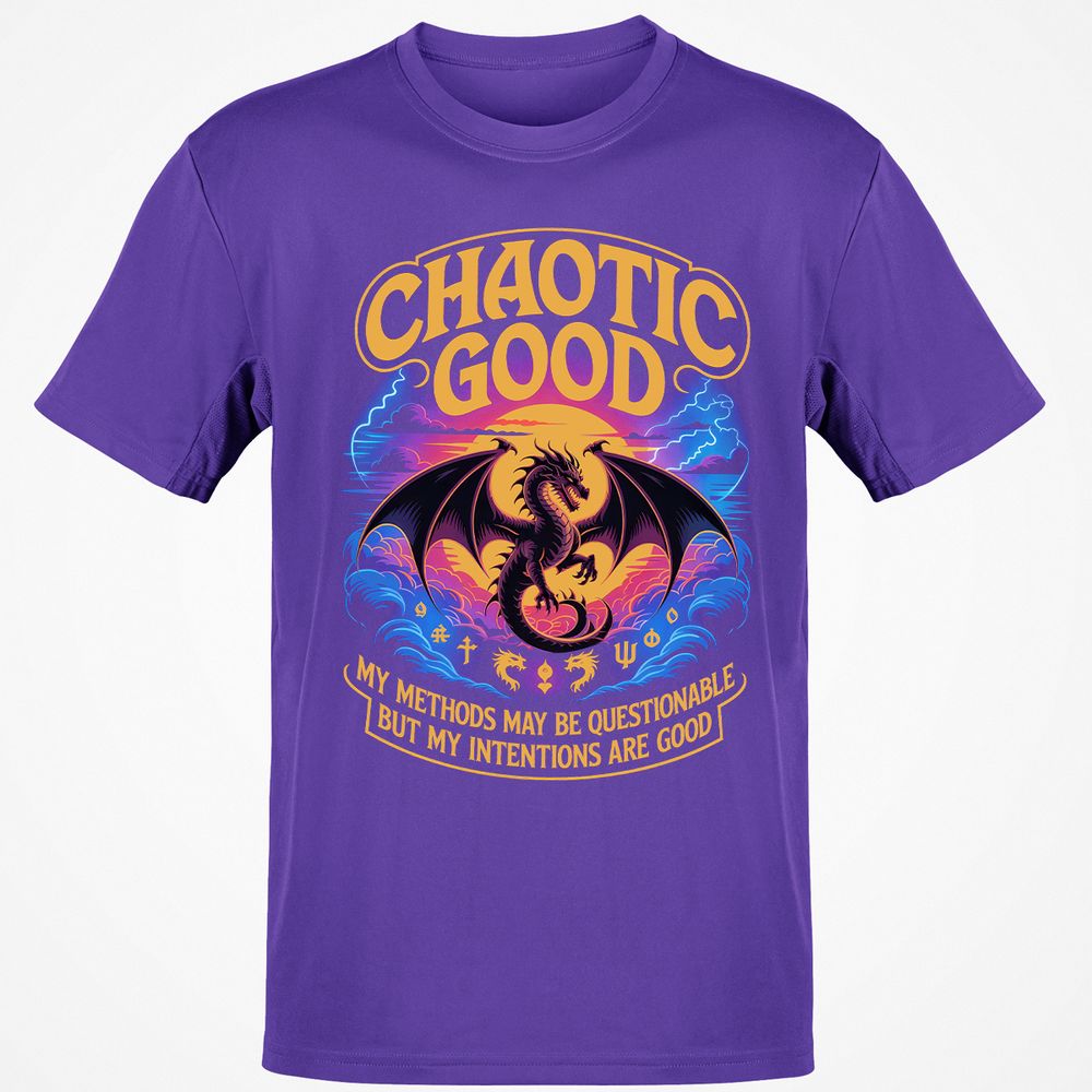 Chaotic Good Classic Unisex T-Shirt - Purple - 9