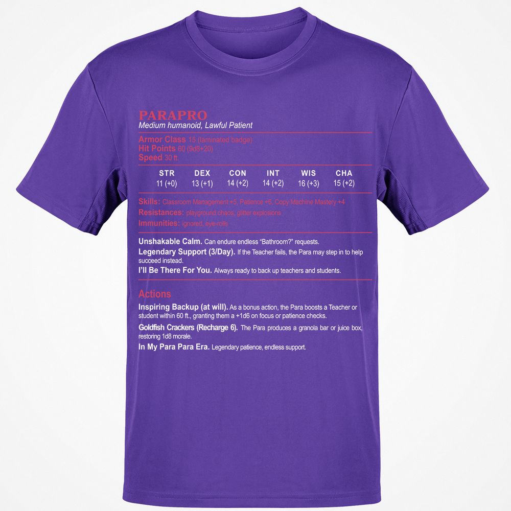 para Classic Unisex T-Shirt - Purple - 9