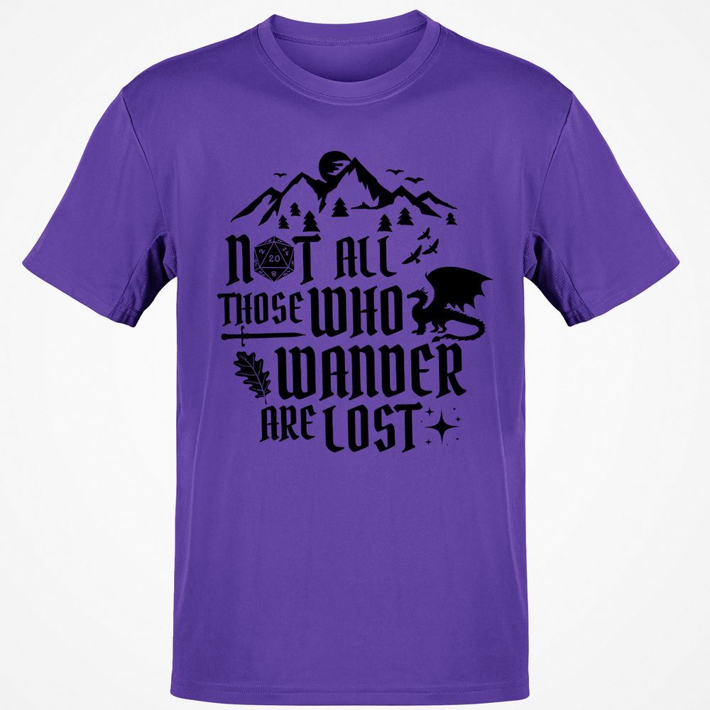 Not All Those Who Wander Are Lost Classic Unisex T-Shirt - Purple - 9