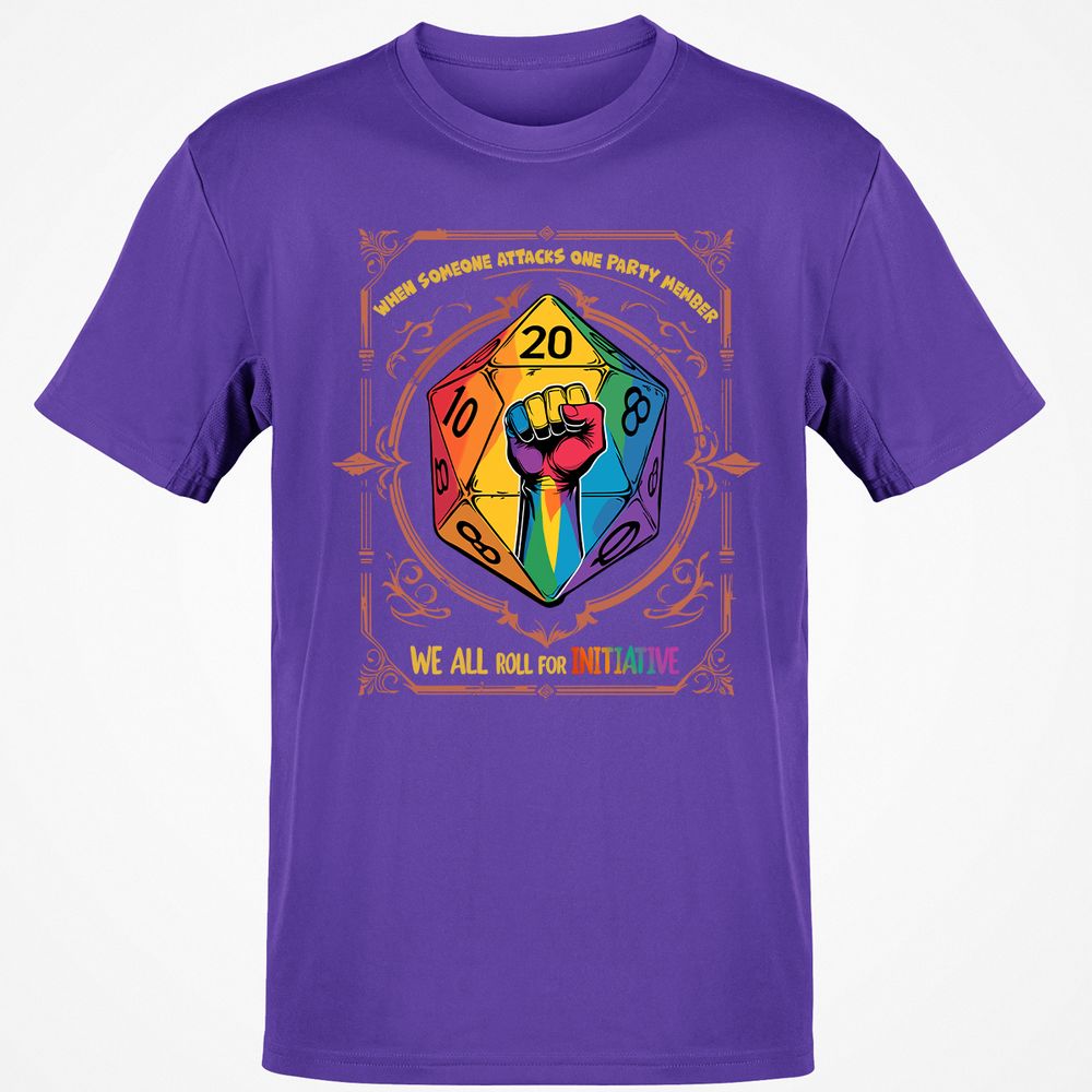 Roll For Initiative Classic Unisex T-Shirt - Purple - 9