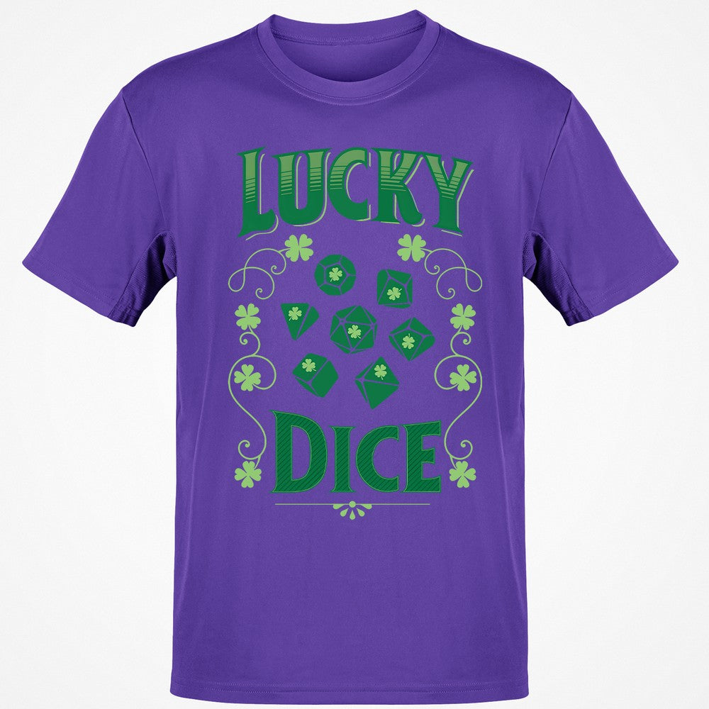Lucky Dice Classic Unisex T-Shirt - Purple - 9