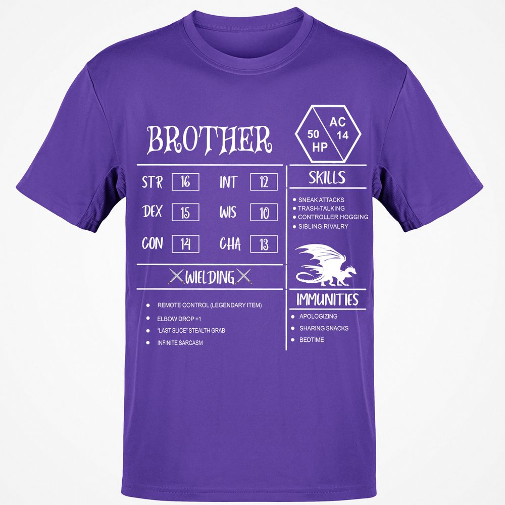 Brother Stats Classic Unisex T-Shirt - Purple - 9