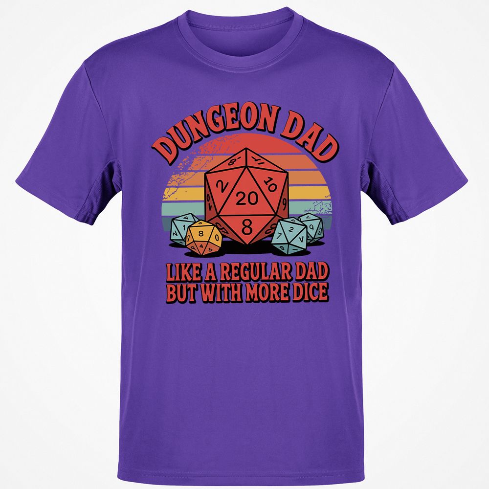 Dungeon Dad With More Dice Classic Unisex T-Shirt - Purple - 9