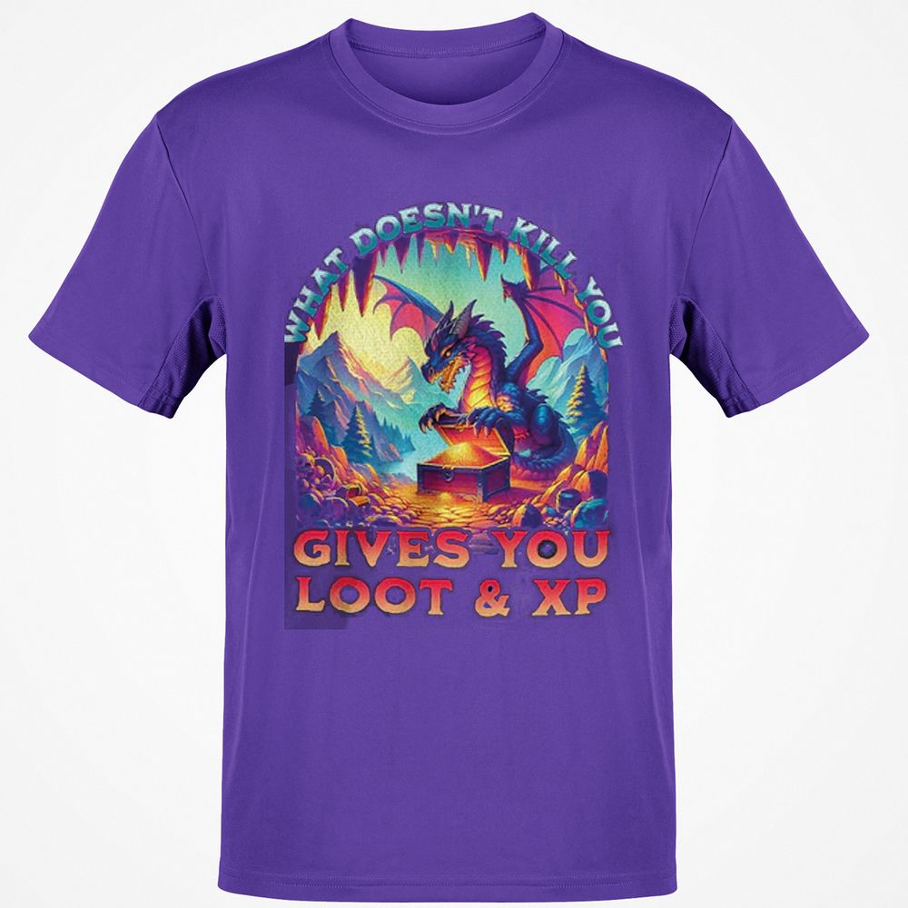 What Doesn't Kill You Give You Loot & XP Classic Unisex T-Shirt - Purple - 9