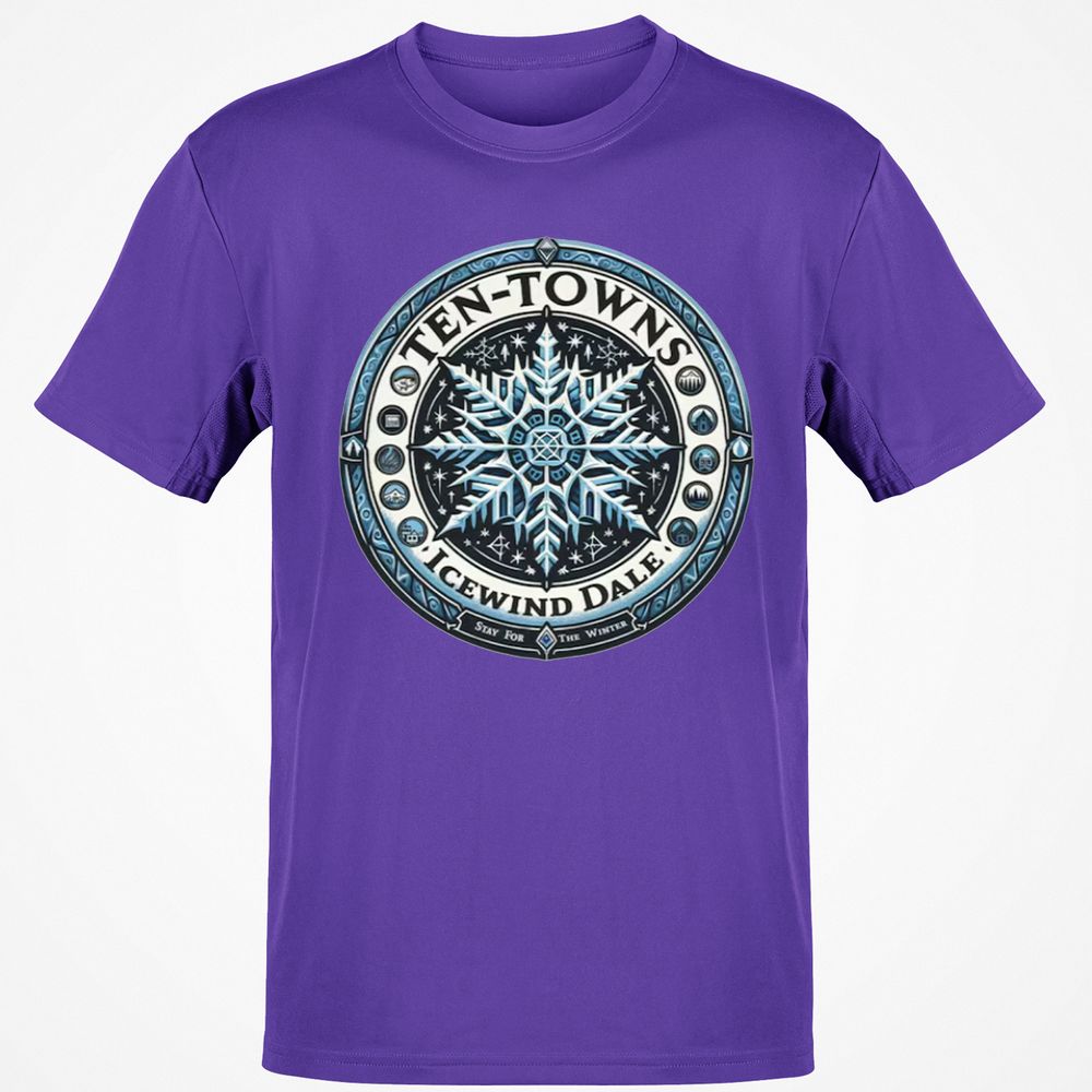 Ten-Towns Icewind Dale Classic Unisex T-Shirt - Purple - 9