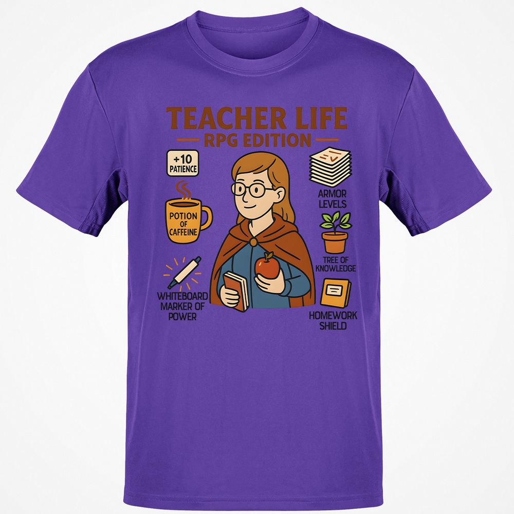 Teacher Life RPG Edition Classic Unisex T-Shirt - Purple - 9