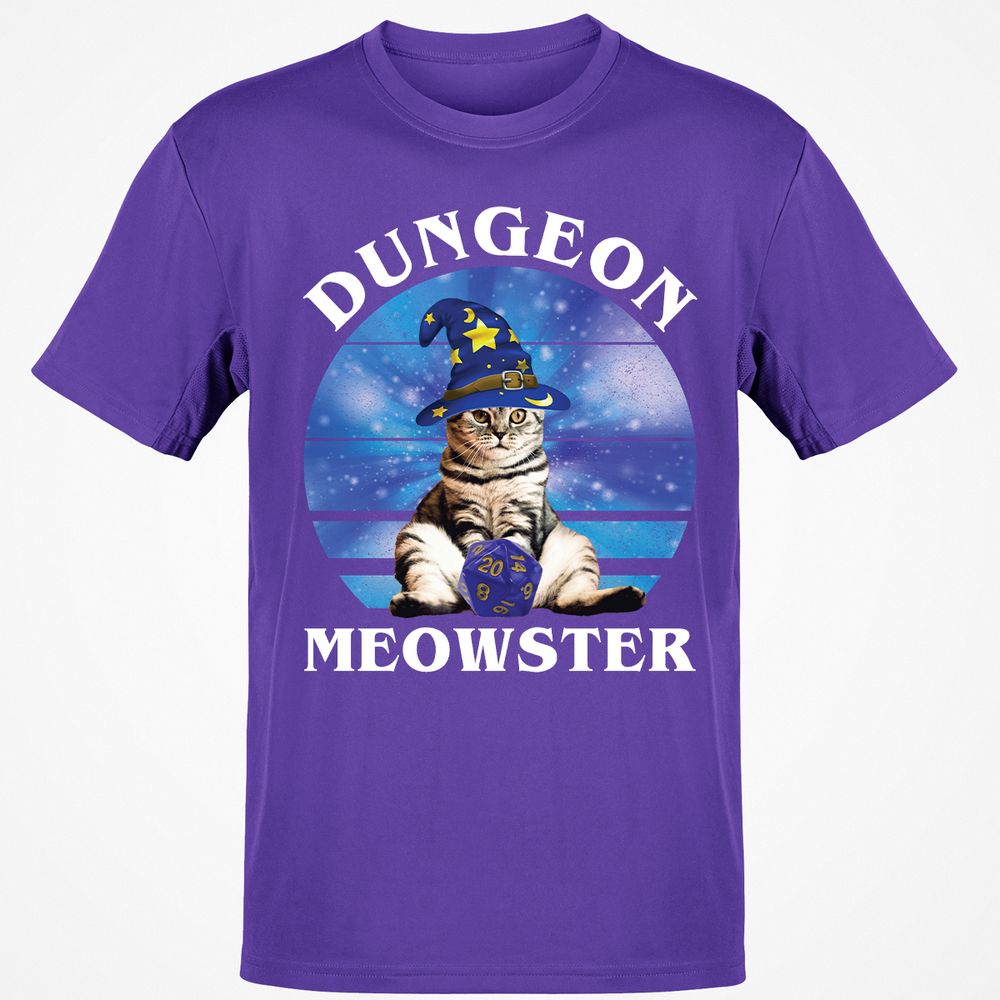 Dungeon Meowster Vintage T-Shirt - Purple - 9