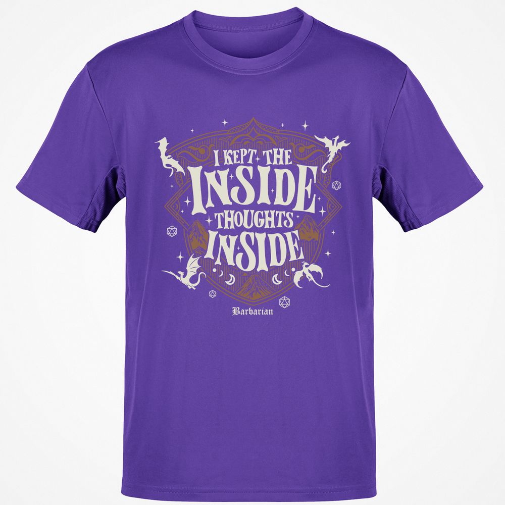 Barbarian I Kept The Inside Thoughts Inside - Purple - 9