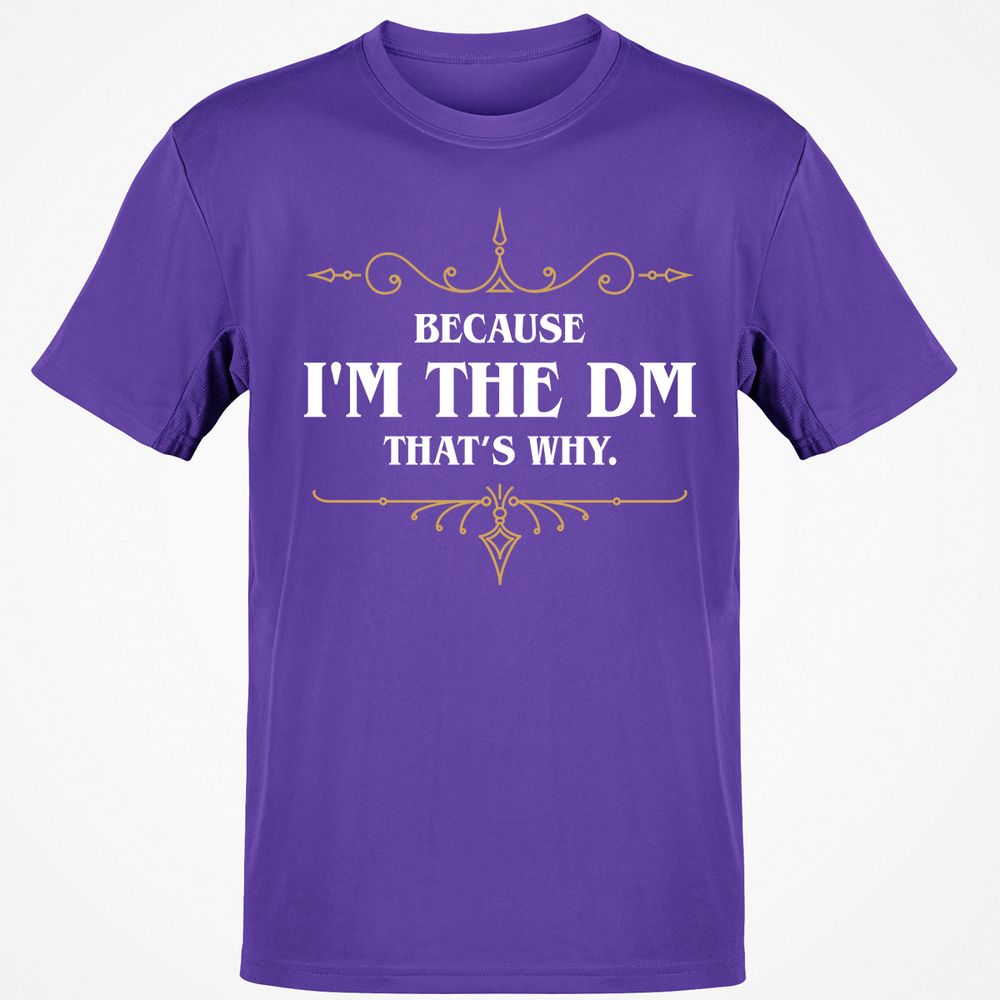 Because I'm the Master That's Why T-Shirt - Purple - 9