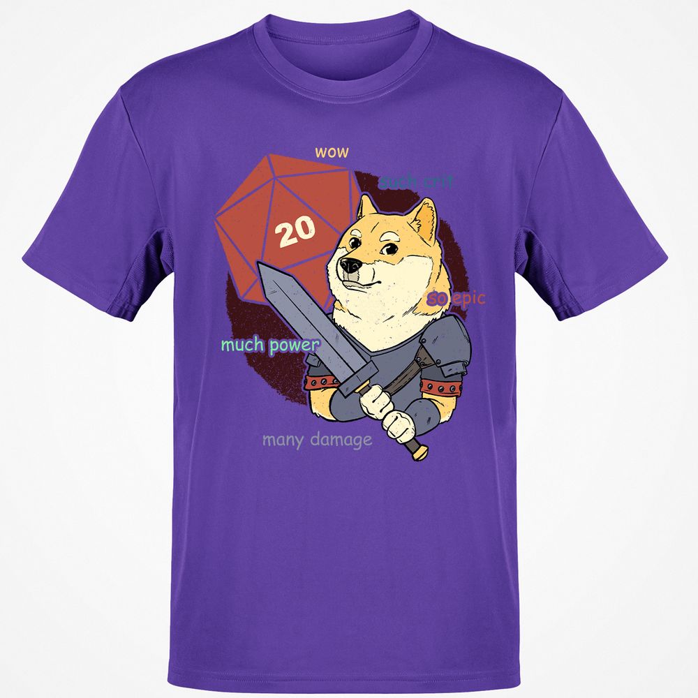 DnD Dogue Classic Unisex T-Shirt - Purple - 9