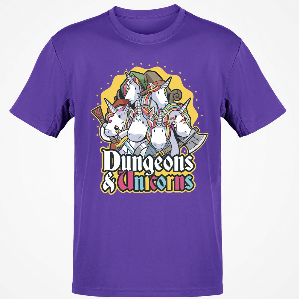 Dungeons And Unicorns T-Shirt - Purple - 9
