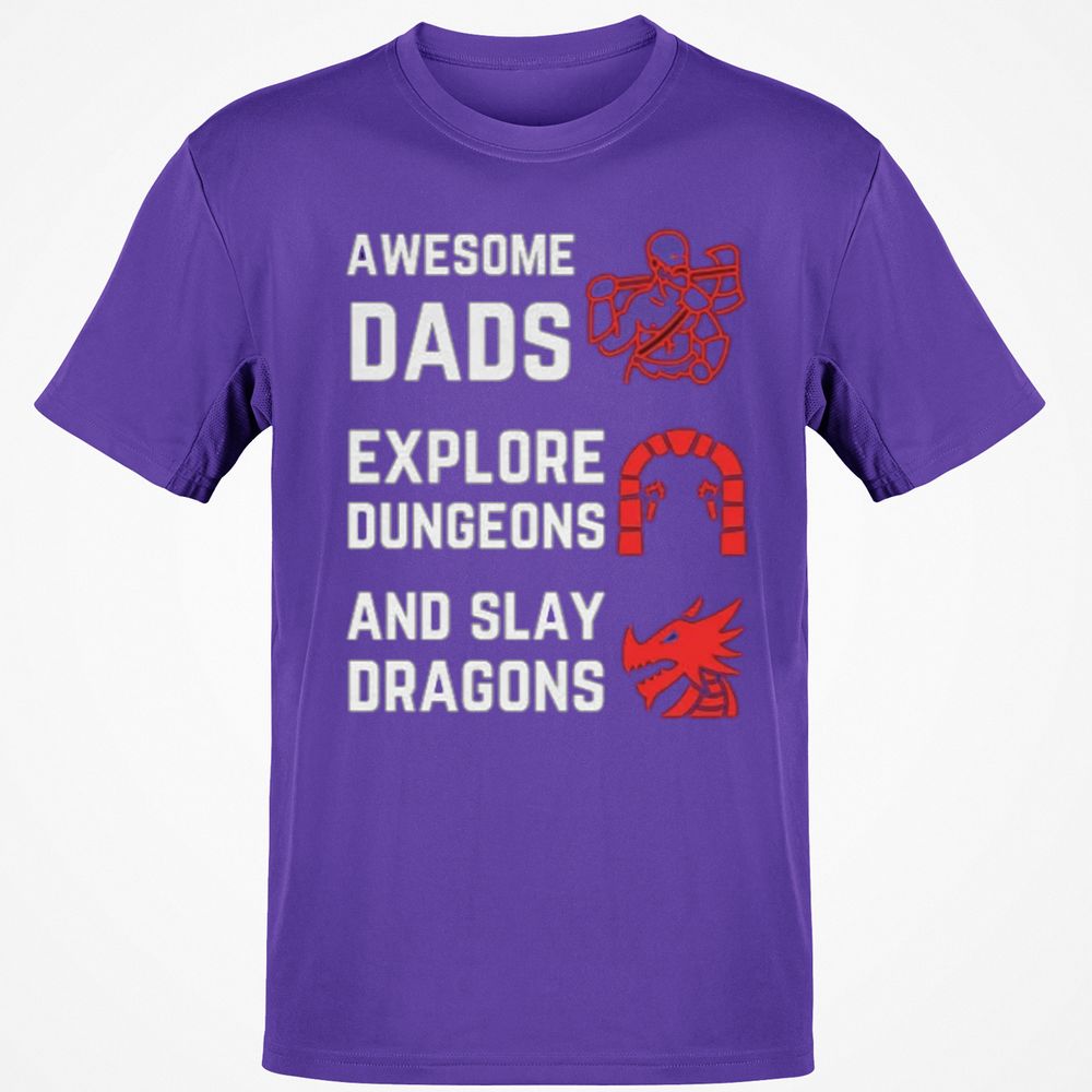 Awesome Dad Fathers Day Classic Unisex T-Shirt - Purple - 9
