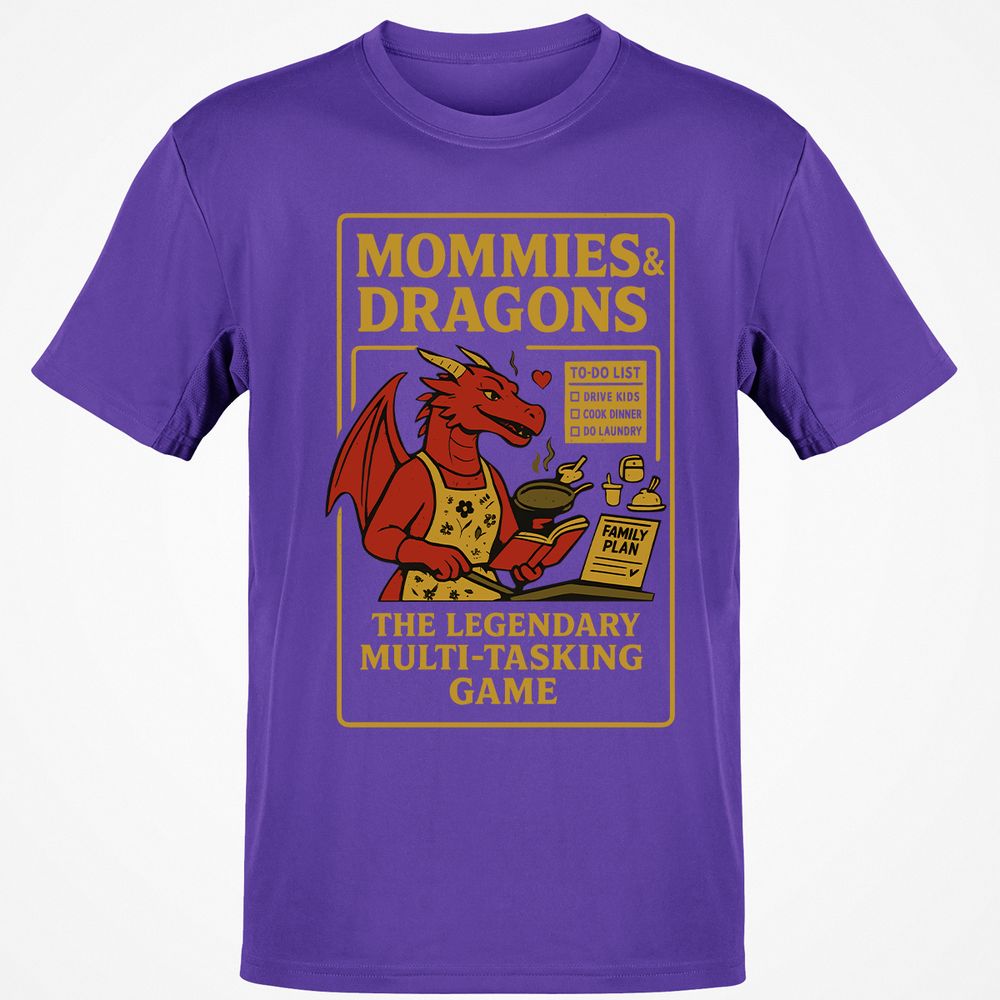 Mommies & Dragons Classic Unisex T-Shirt - Purple - 9