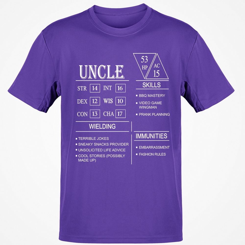 Uncle Stats Classic Unisex T-Shirt - Purple - 9