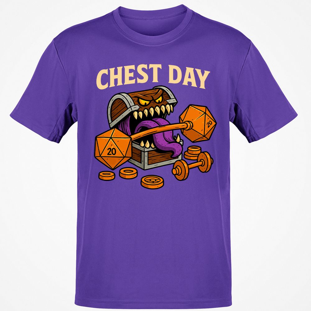 Chest Day Classic Unisex T-Shirt - Purple - 9