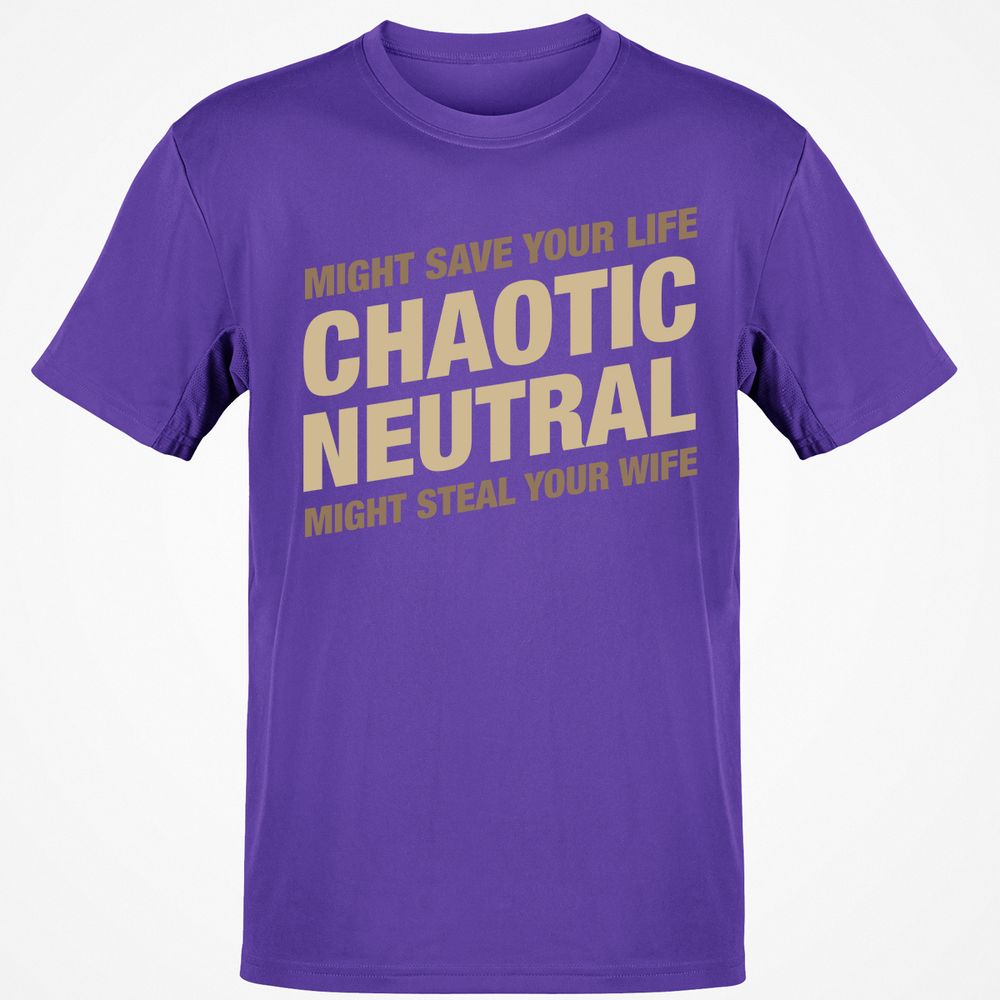 Might Save Your Life Might Steal Your Wife T-Shirt - Purple - 9