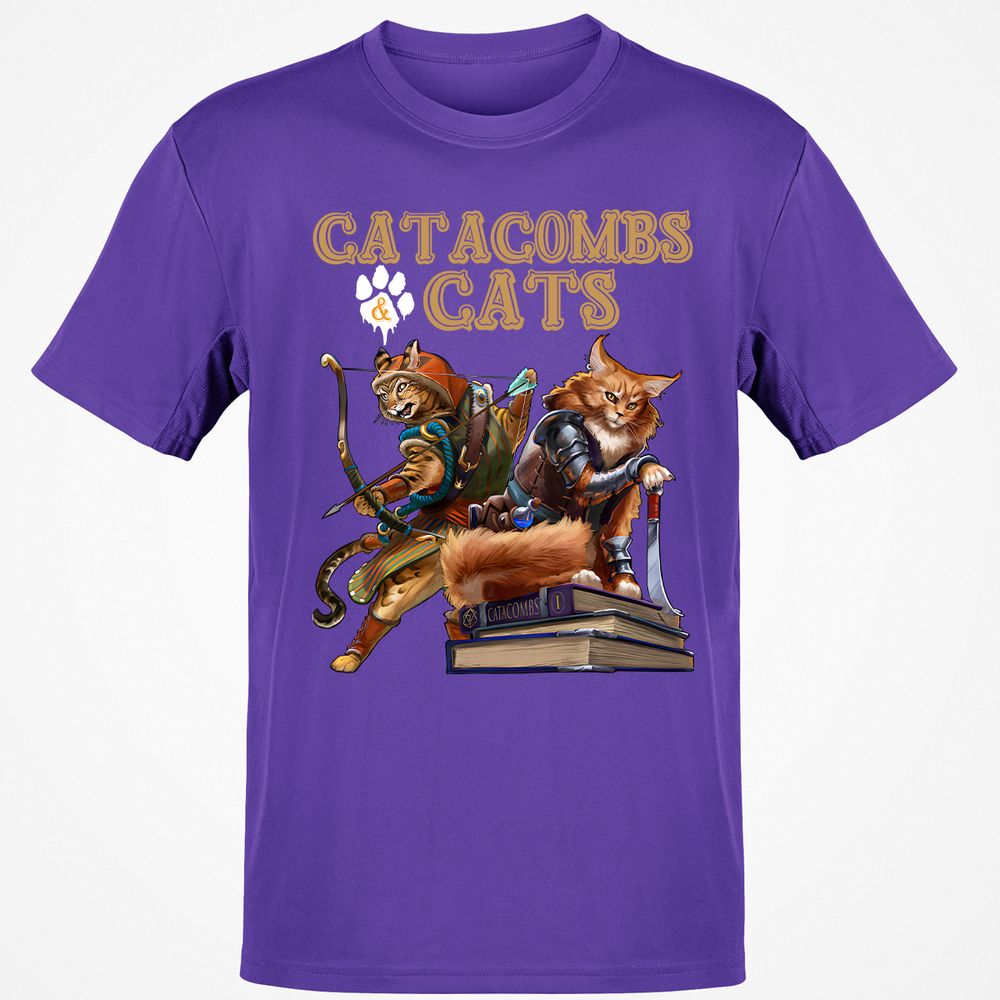 Catacombs & Cats Classic Unisex T-Shirt - Purple - 9