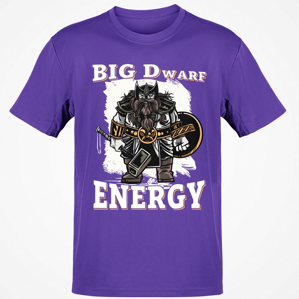 Big Dwarf Energy Classic Unisex T-Shirt - Purple - 9