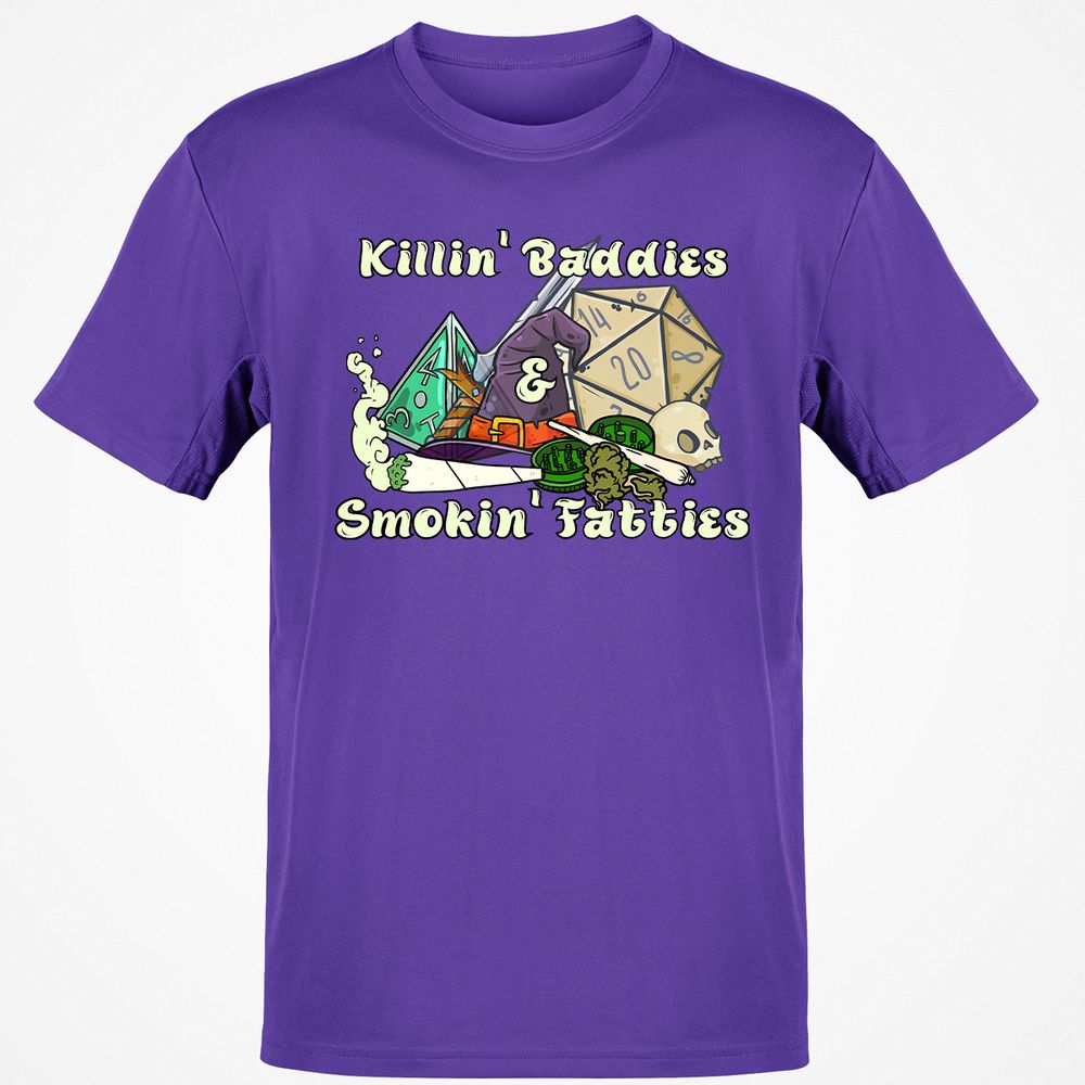 Killin' Baddies Smokin' Fatties Classic Unisex T-Shirt - Purple - 9
