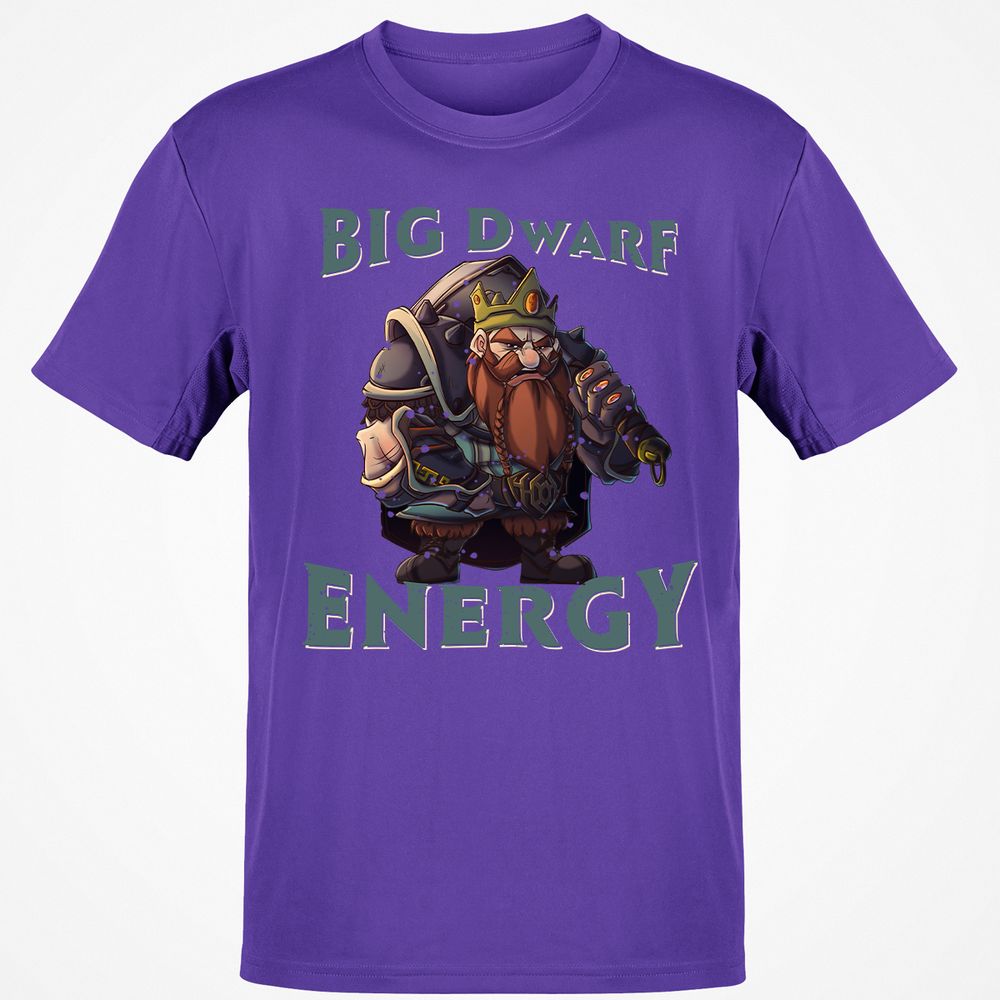 Big Dwarf Energy Classic Unisex T-Shirt - Purple - 9
