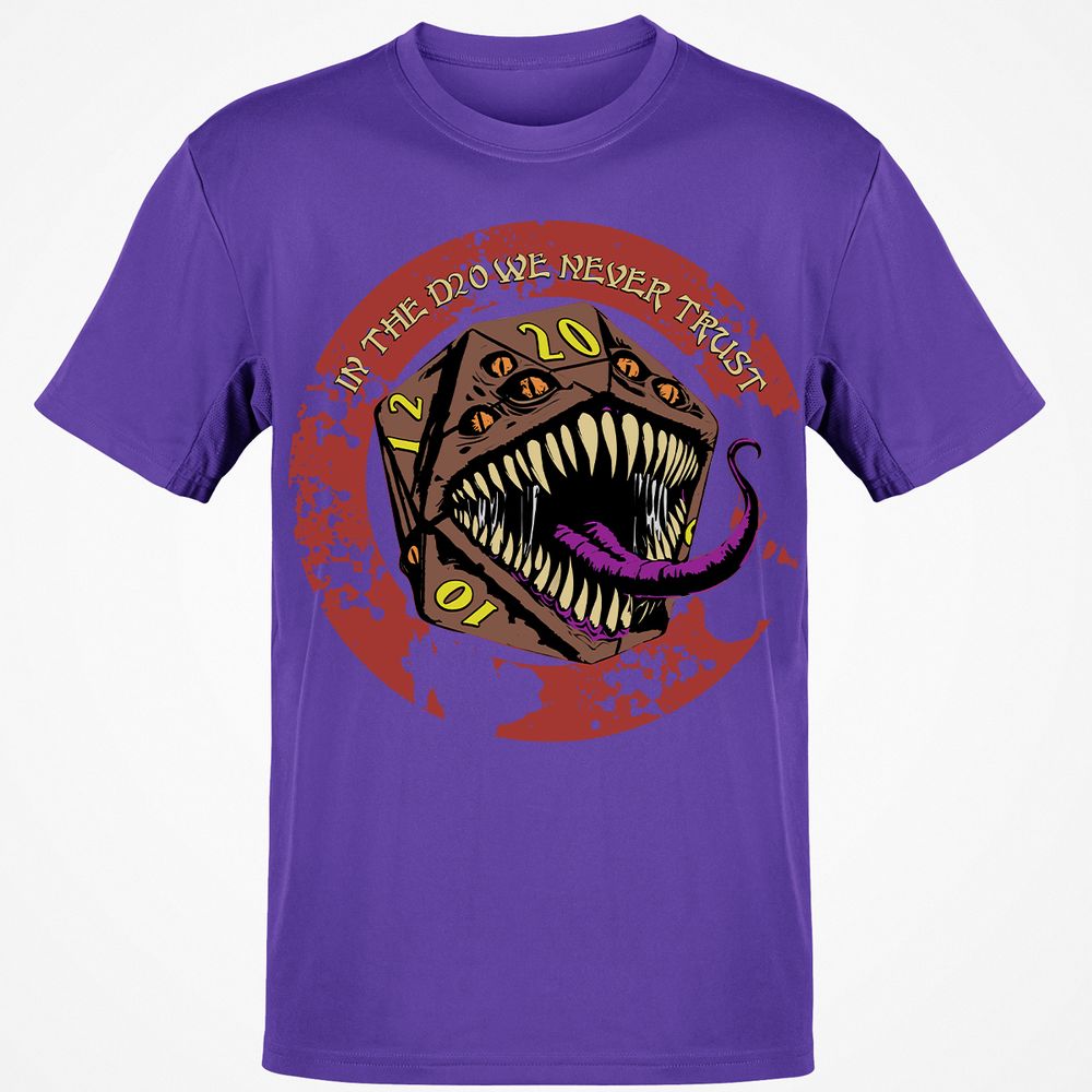 In The D20 We Never Trust Classic Unisex T-Shirt - Purple - 9