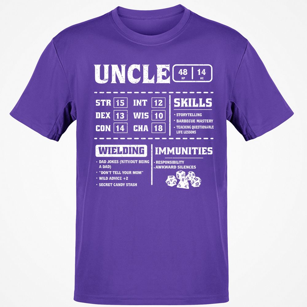 Uncle Stats Classic Unisex T-Shirt - Purple - 9