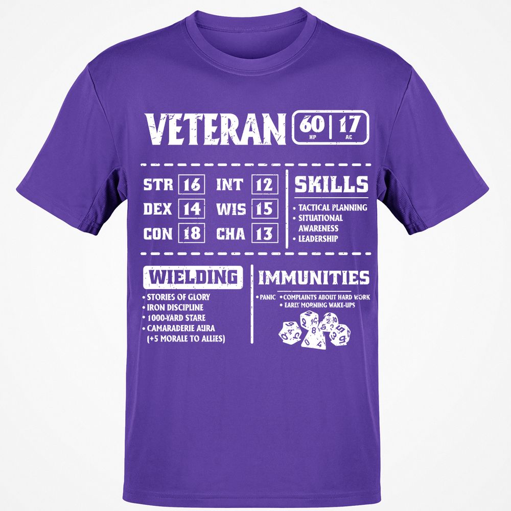 Veteran New Ver. Classic Unisex T-Shirt - Purple - 9