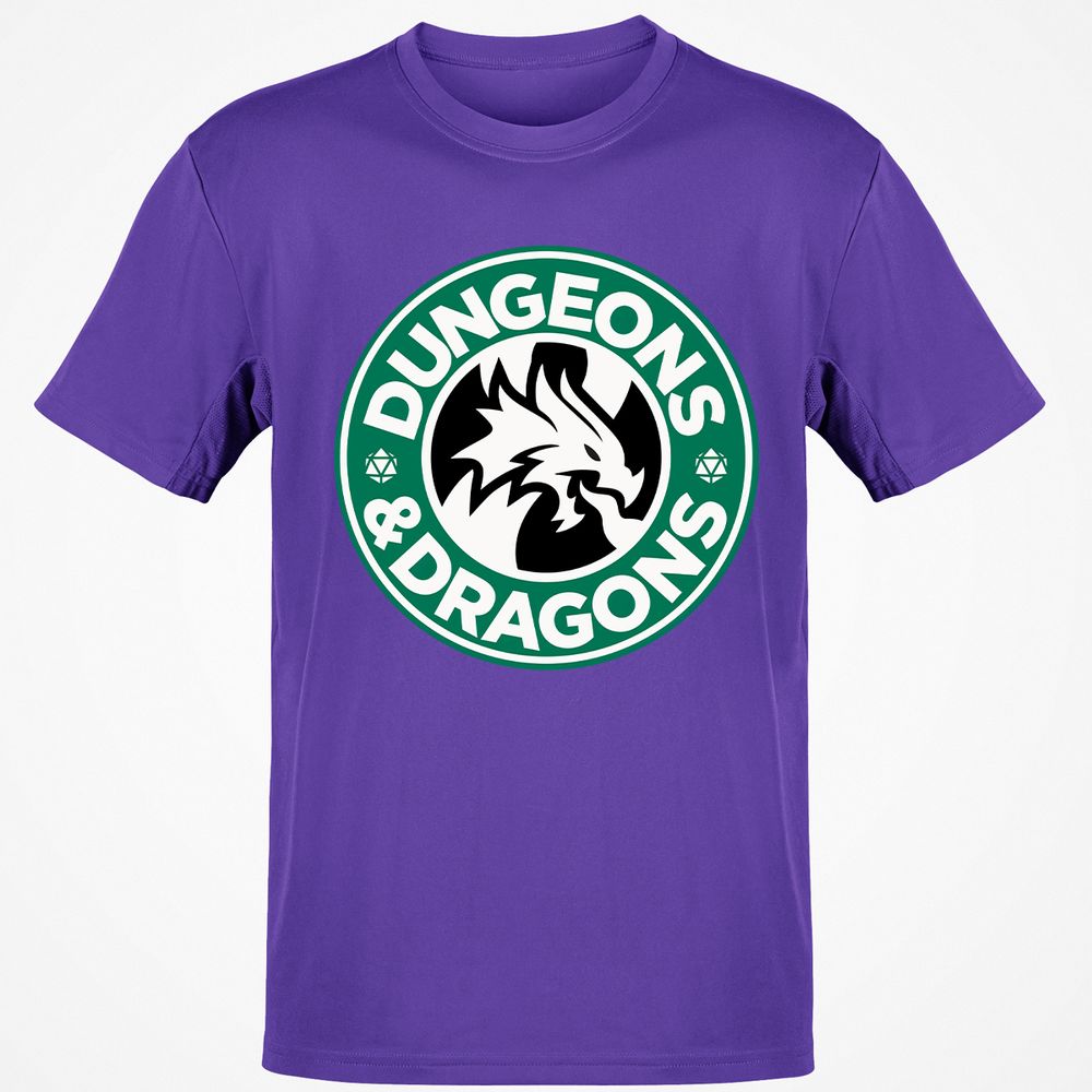 D&D Coffee Classic Unisex T-Shirt - Purple - 9